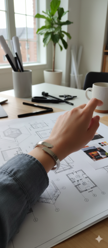 Hammered Cuff Bracelet (Çekiç Dokulu Kelepçe Bileklik)